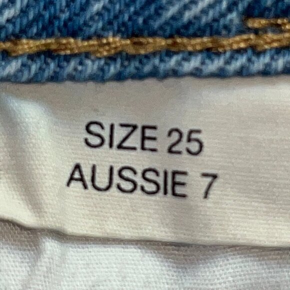 ROLLA'S HEIDI HIGH RISE LOOSE STRAIGHT OLD STONE WASH BLUE DENIM JEANS - W25 L32 - Picture 5 of 16